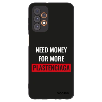 Picasee Samsung Galaxy A23 A235F 4G Hülle - Schwarzes Silikon - More PLASTENCIAGA