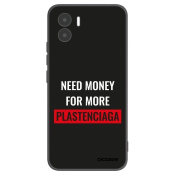 Picasee Xiaomi Redmi A1 Hülle - Schwarzes Silikon - More PLASTENCIAGA