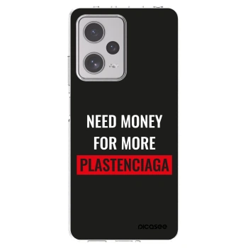Picasee Xiaomi Redmi Note 12 Pro+ 5G Hülle - Transparentes Silikon - More PLASTENCIAGA