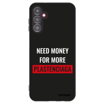 Picasee Samsung Galaxy A14 4G A145R Hülle - Schwarzes Silikon - More PLASTENCIAGA