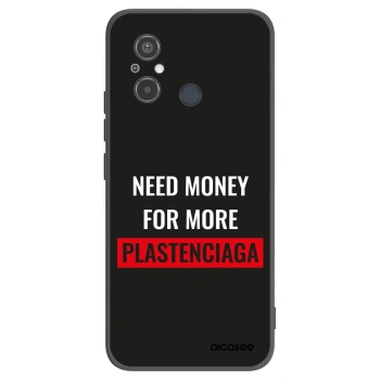 Picasee Xiaomi Redmi 12C Hülle - Schwarzes Silikon - More PLASTENCIAGA