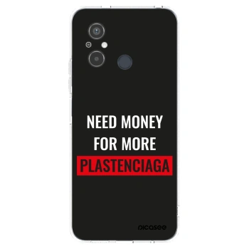 Picasee Xiaomi Redmi 12C Hülle - Transparentes Silikon - More PLASTENCIAGA