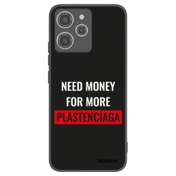 Picasee Xiaomi Redmi 12 4G Hülle - Schwarzes Silikon - More PLASTENCIAGA