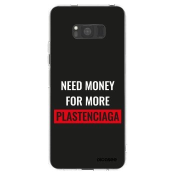 Picasee Samsung Galaxy S8 G950F Hülle - Transparentes Silikon - More PLASTENCIAGA