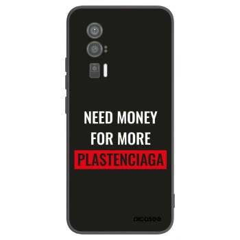 Picasee Xiaomi Poco F5 Pro 5G Hülle - Schwarzes Silikon - More PLASTENCIAGA