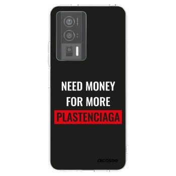 Picasee Xiaomi Poco F5 Pro 5G Hülle - Transparentes Silikon - More PLASTENCIAGA