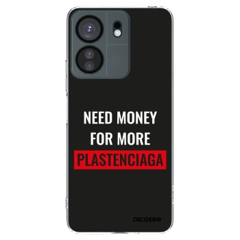 Picasee Xiaomi Redmi 13C 4G Hülle - Transparentes Silikon - More PLASTENCIAGA