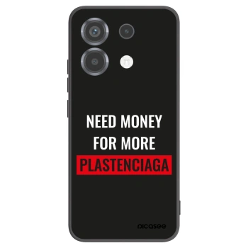 Picasee Xiaomi Poco X6 Hülle - Schwarzes Silikon - More PLASTENCIAGA