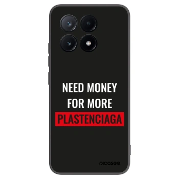 Picasee Xiaomi Poco X6 Pro Hülle - Schwarzes Silikon - More PLASTENCIAGA