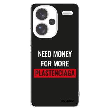 Picasee Xiaomi Redmi Note 13 Pro+ 5G Hülle - Transparentes Silikon - More PLASTENCIAGA