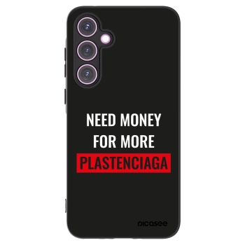 Picasee Samsung Galaxy A35 5G A356B Hülle - Schwarzes Silikon - More PLASTENCIAGA