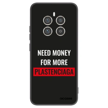 Picasee Realme 12 Pro 5G Hülle - Schwarzes Silikon - More PLASTENCIAGA