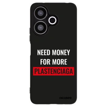 Picasee Xiaomi Redmi 13 4G Hülle - Schwarzes Silikon - More PLASTENCIAGA