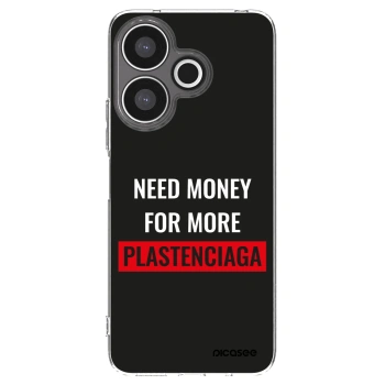 Picasee Xiaomi Redmi 13 4G Hülle - Transparentes Silikon - More PLASTENCIAGA