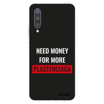 Picasee Xiaomi Mi 9 Hülle - Transparentes Silikon - More PLASTENCIAGA