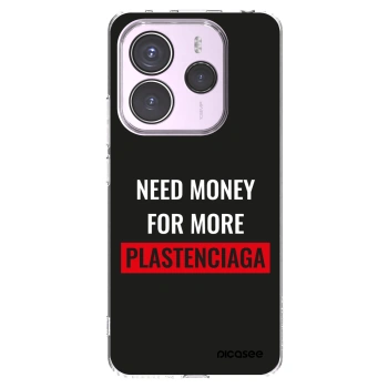 Picasee Xiaomi Redmi Note 14 5G Hülle - Transparentes Silikon - More PLASTENCIAGA
