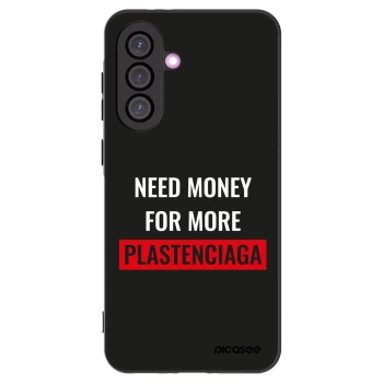 Picasee Samsung Galaxy A56 5G A566B Hülle - Schwarzes Silikon - More PLASTENCIAGA