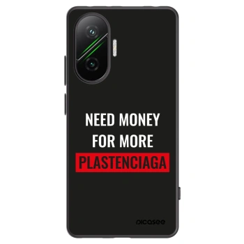 Picasee Xiaomi Poco F7 Pro 5G Hülle - Schwarzes Silikon - More PLASTENCIAGA