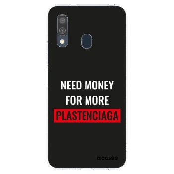 Picasee Samsung Galaxy A40 A405F Hülle - Transparentes Silikon - More PLASTENCIAGA