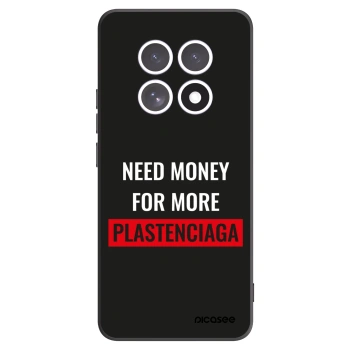 Picasee Xiaomi Redmi Note 15 Hülle - Schwarzes Silikon - More PLASTENCIAGA