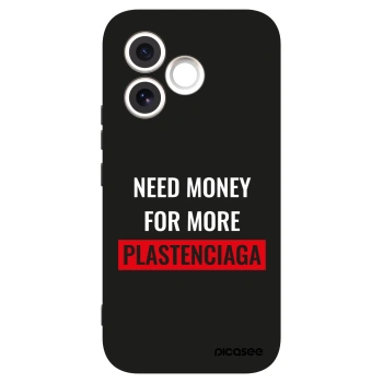 Picasee Honor 600 Lite Hülle - Schwarzes Silikon - More PLASTENCIAGA