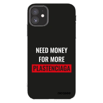 Picasee Apple iPhone 11 Hülle - Transparentes Silikon - More PLASTENCIAGA