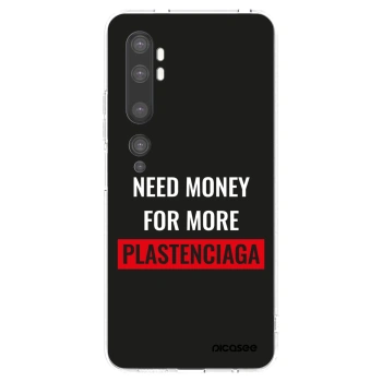 Picasee Xiaomi Mi Note 10 (Pro) Hülle - Transparentes Silikon - More PLASTENCIAGA
