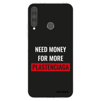 Picasee Huawei P40 Lite E Hülle - Transparentes Silikon - More PLASTENCIAGA