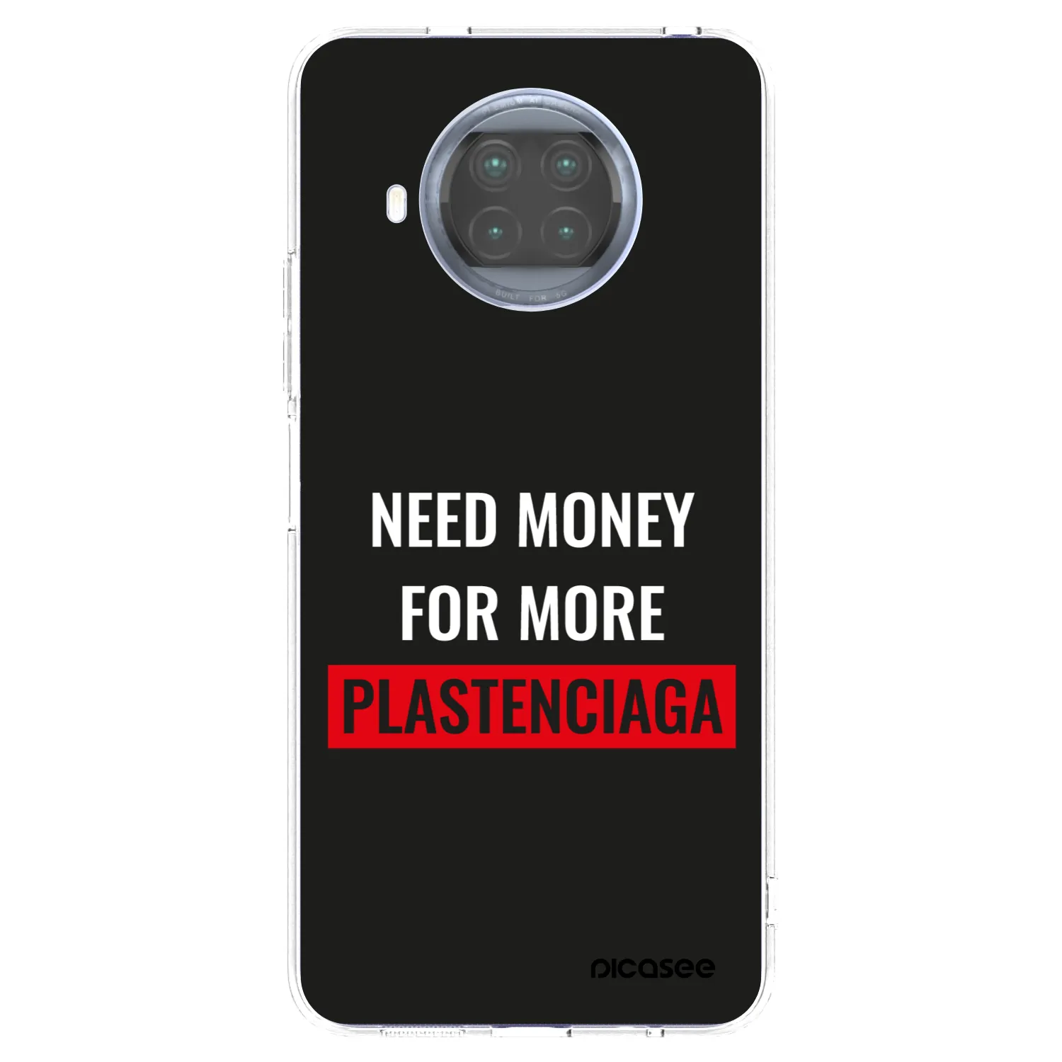 Picasee Xiaomi Mi 10T Lite Hülle - Transparentes Silikon - More PLASTENCIAGA