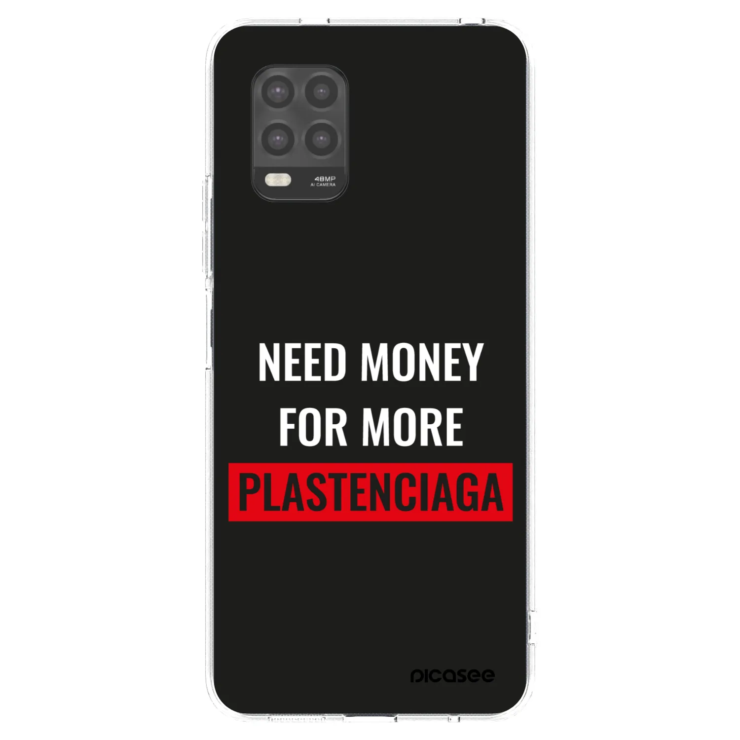 Picasee Xiaomi Mi 10 Lite Hülle - Transparentes Silikon - More PLASTENCIAGA