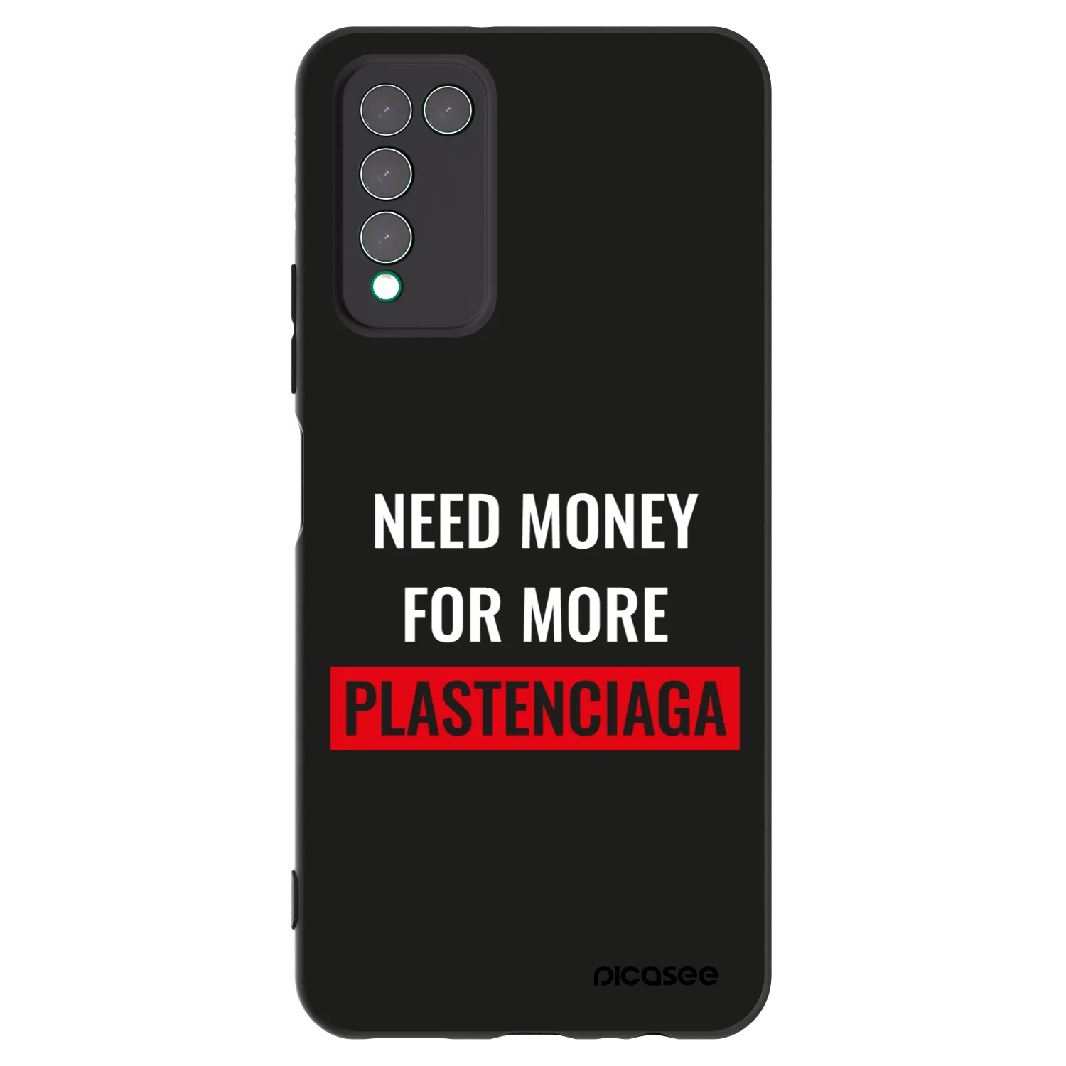 Picasee Honor 10X Lite Hülle - Schwarzes Silikon - More PLASTENCIAGA