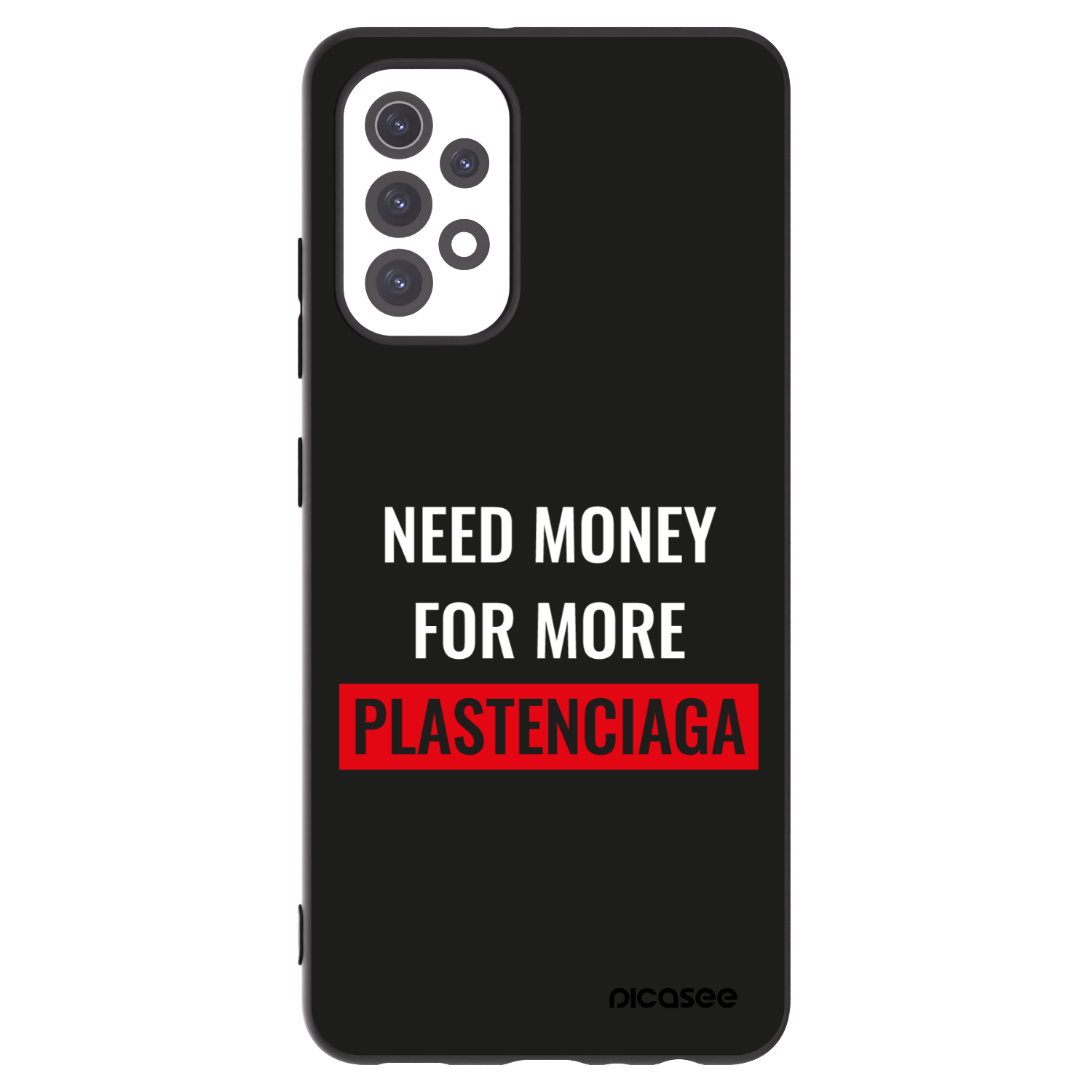 Picasee Samsung Galaxy A32 5G A326B Hülle - Schwarzes Silikon - More PLASTENCIAGA