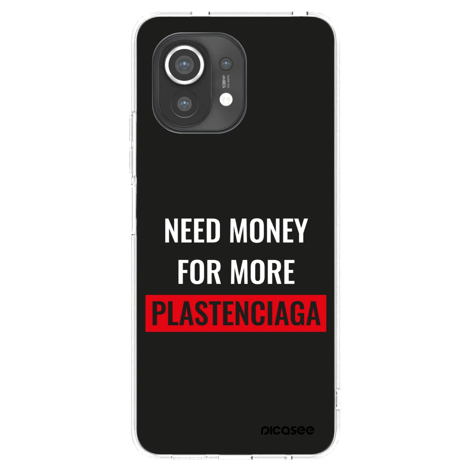 Picasee Xiaomi Mi 11 Hülle - Transparentes Silikon - More PLASTENCIAGA