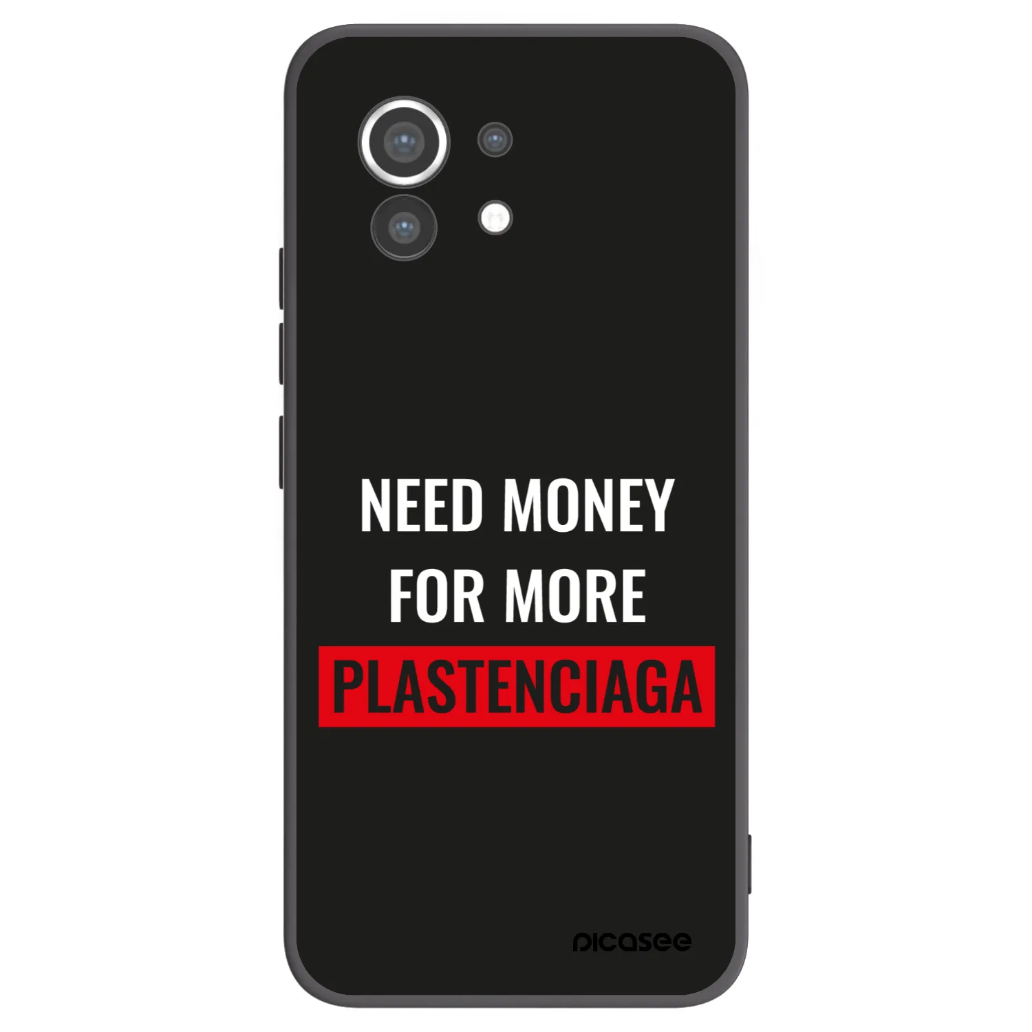 Picasee Xiaomi Mi 11 Hülle - Schwarzes Silikon - More PLASTENCIAGA