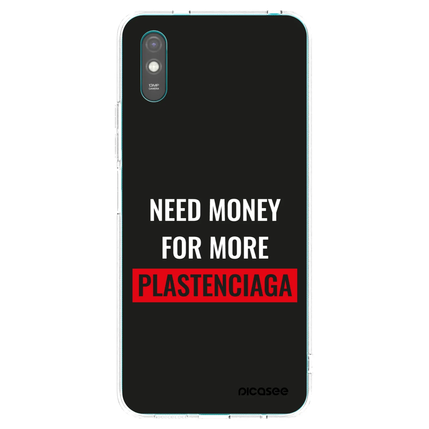 Picasee Xiaomi Redmi 9AT Hülle - Transparentes Silikon - More PLASTENCIAGA