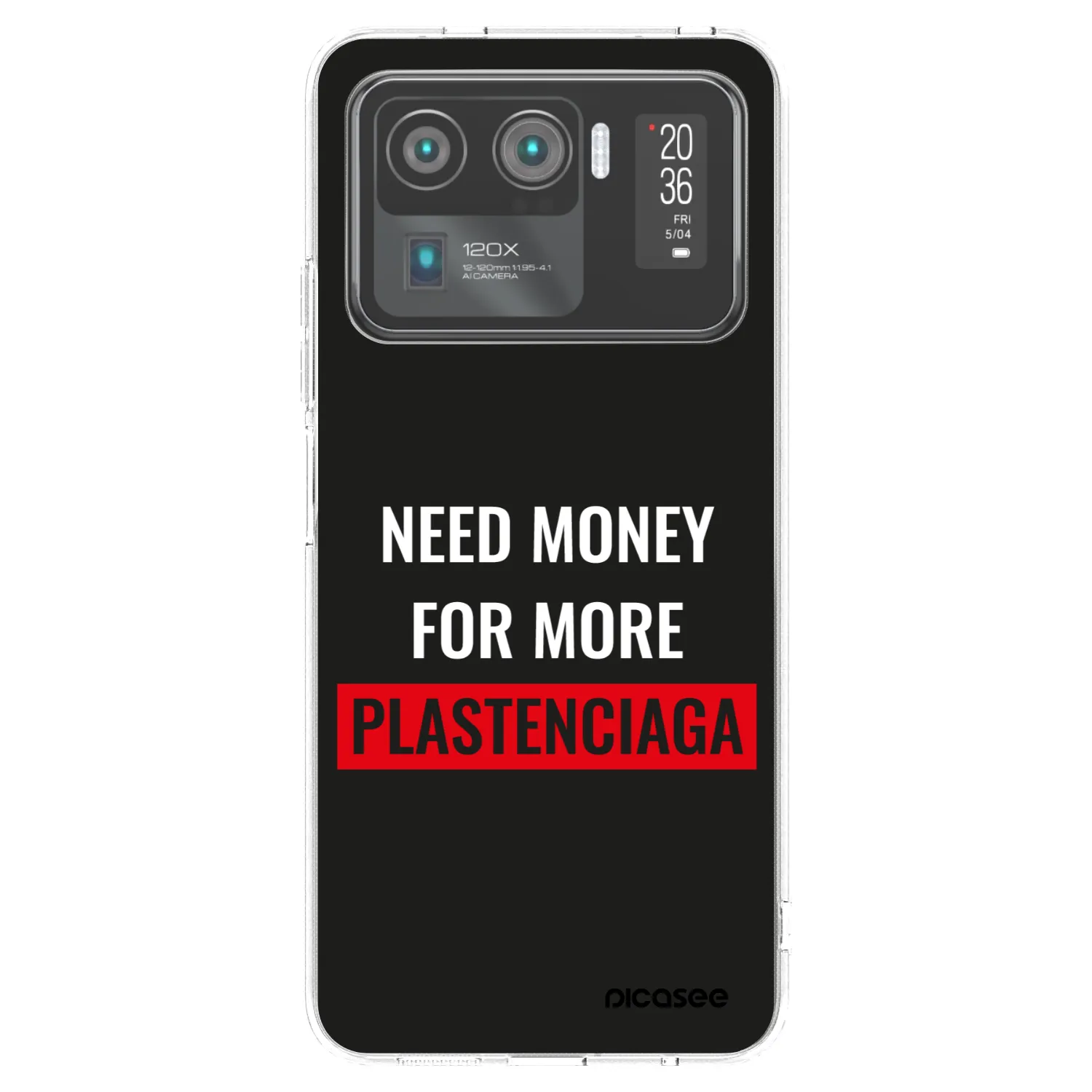 Picasee Xiaomi Mi 11 Ultra Hülle - Transparentes Silikon - More PLASTENCIAGA