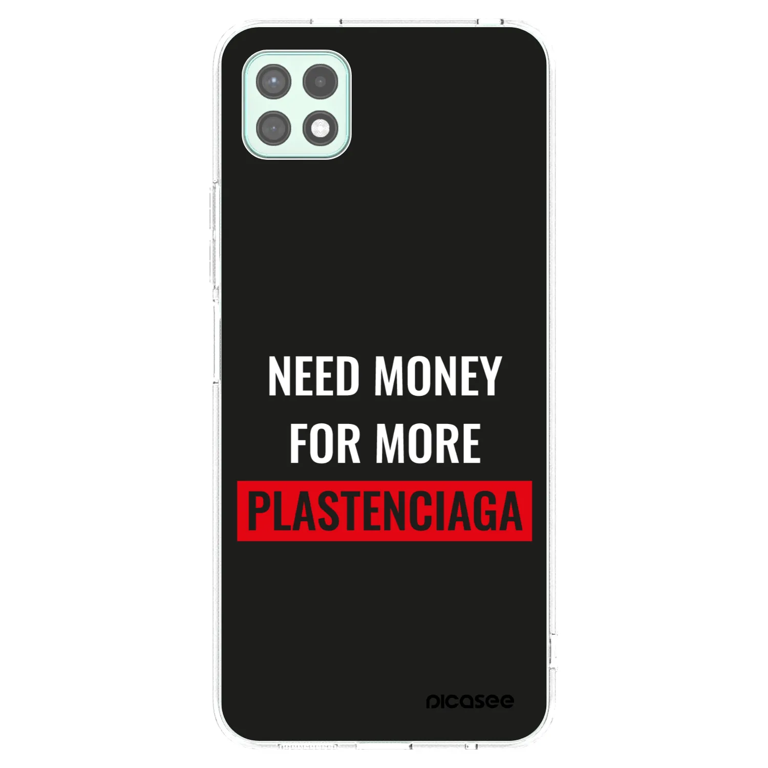 Picasee Samsung Galaxy A22 A226B 5G Hülle - Transparentes Silikon - More PLASTENCIAGA
