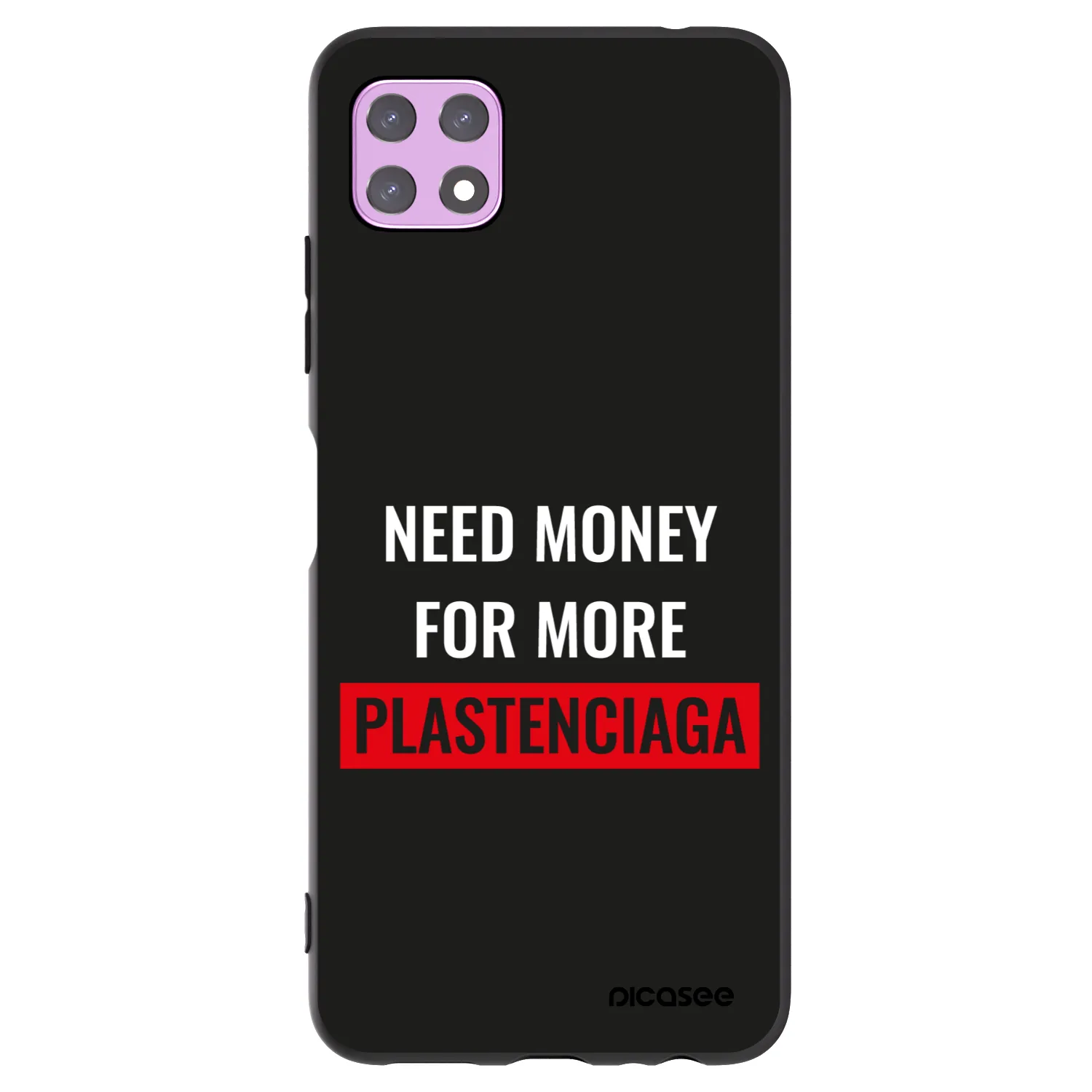 Picasee Samsung Galaxy A22 A226B 5G Hülle - Schwarzes Silikon - More PLASTENCIAGA