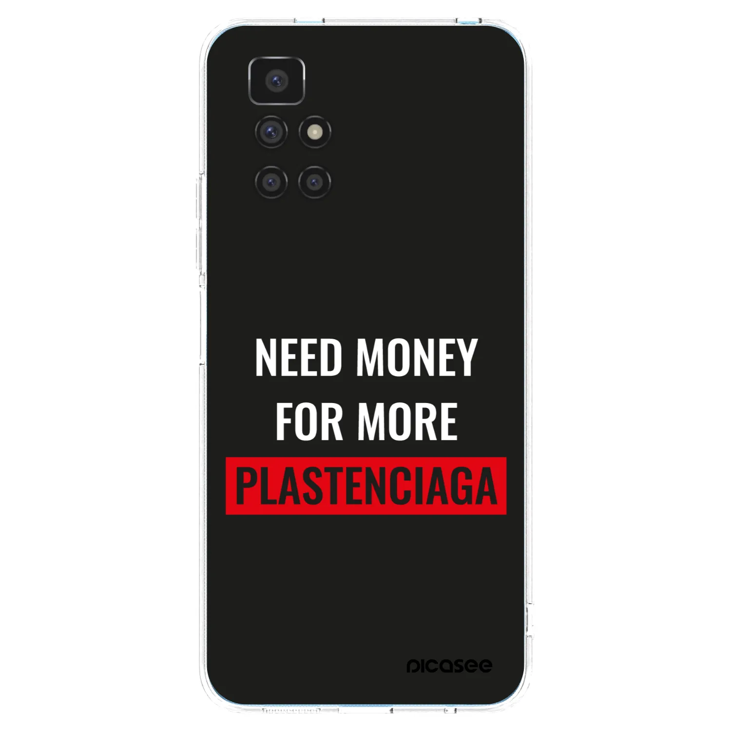 Picasee Xiaomi Redmi 10 Hülle - Transparentes Silikon - More PLASTENCIAGA