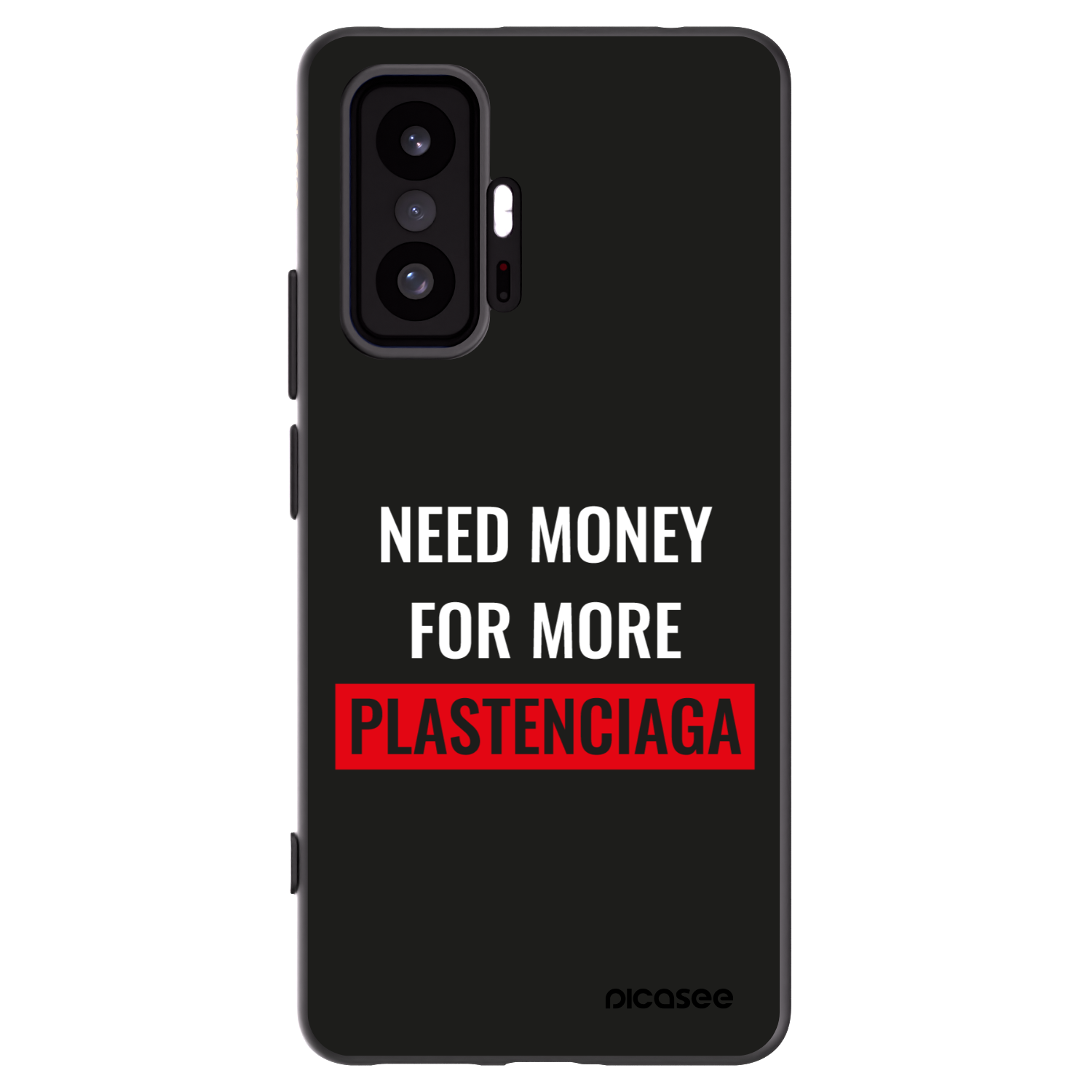 Picasee Xiaomi 11T Pro Hülle - Schwarzes Silikon - More PLASTENCIAGA