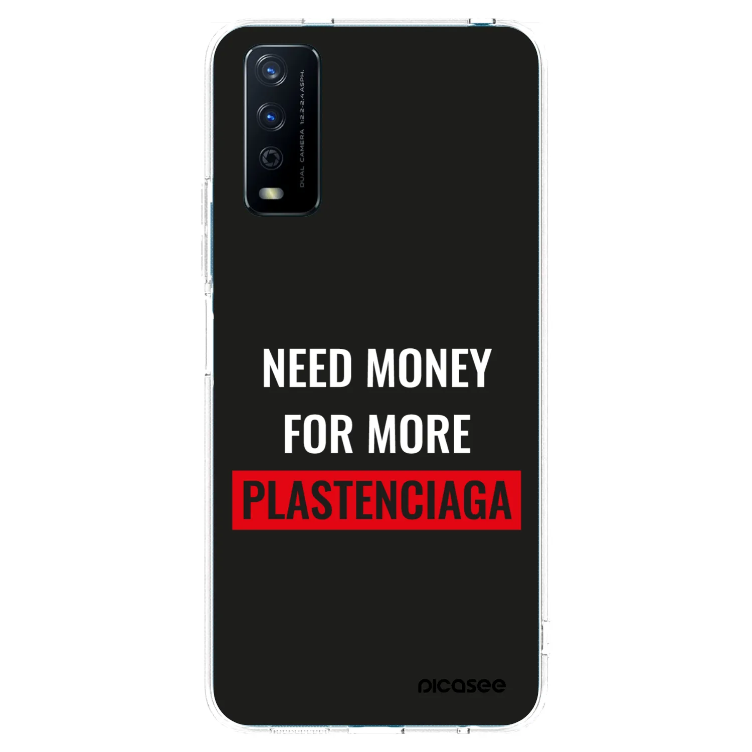 Picasee Vivo Y11s Hülle - Transparentes Silikon - More PLASTENCIAGA