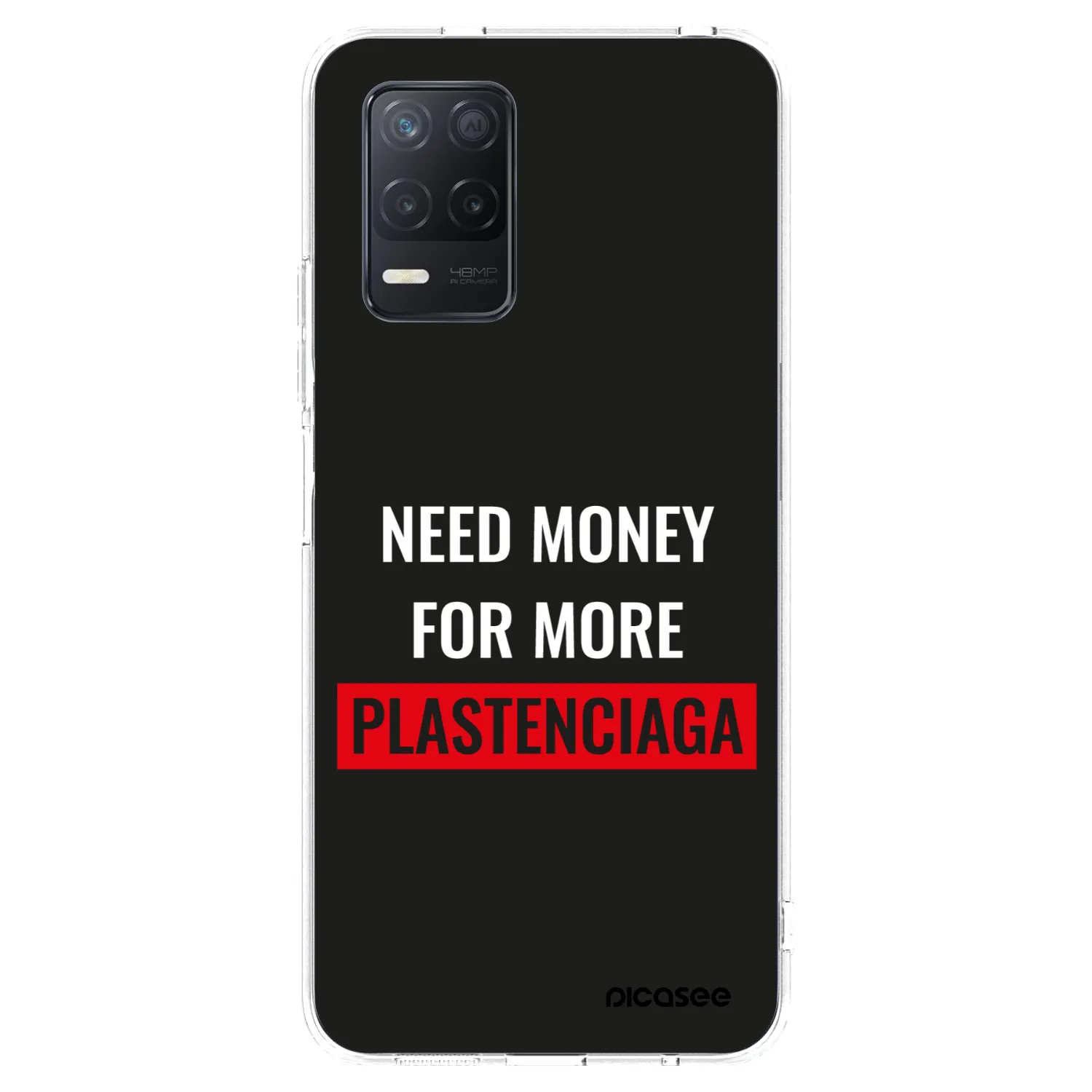 Picasee Realme 8 5G Hülle - Transparentes Silikon - More PLASTENCIAGA
