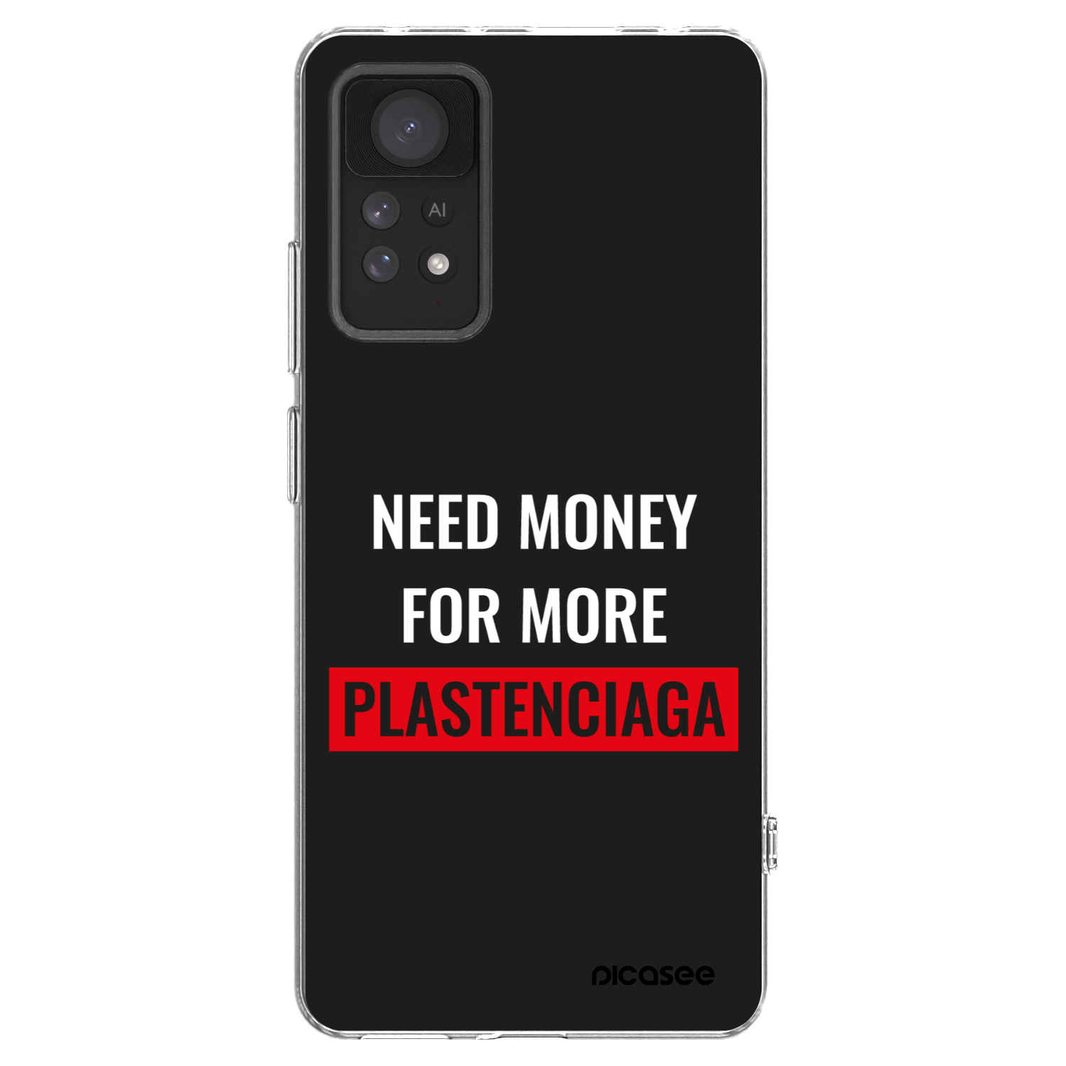 Picasee Xiaomi Redmi Note 11 Pro 5G Hülle - Transparentes Silikon - More PLASTENCIAGA