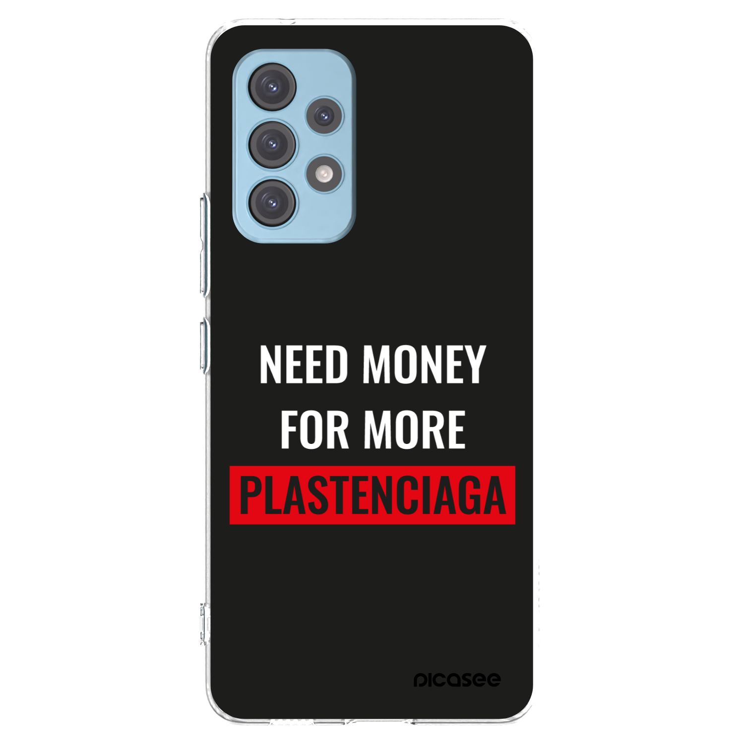Picasee Samsung Galaxy A53 5G A536 Hülle - Transparentes Silikon - More PLASTENCIAGA