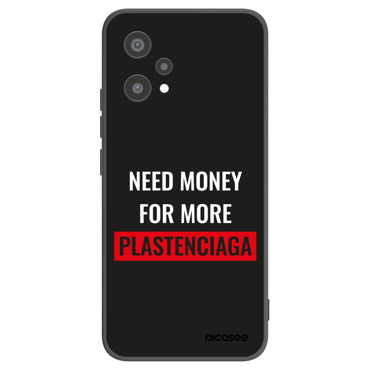 Picasee Realme 9 Pro 5G Hülle - Schwarzes Silikon - More PLASTENCIAGA