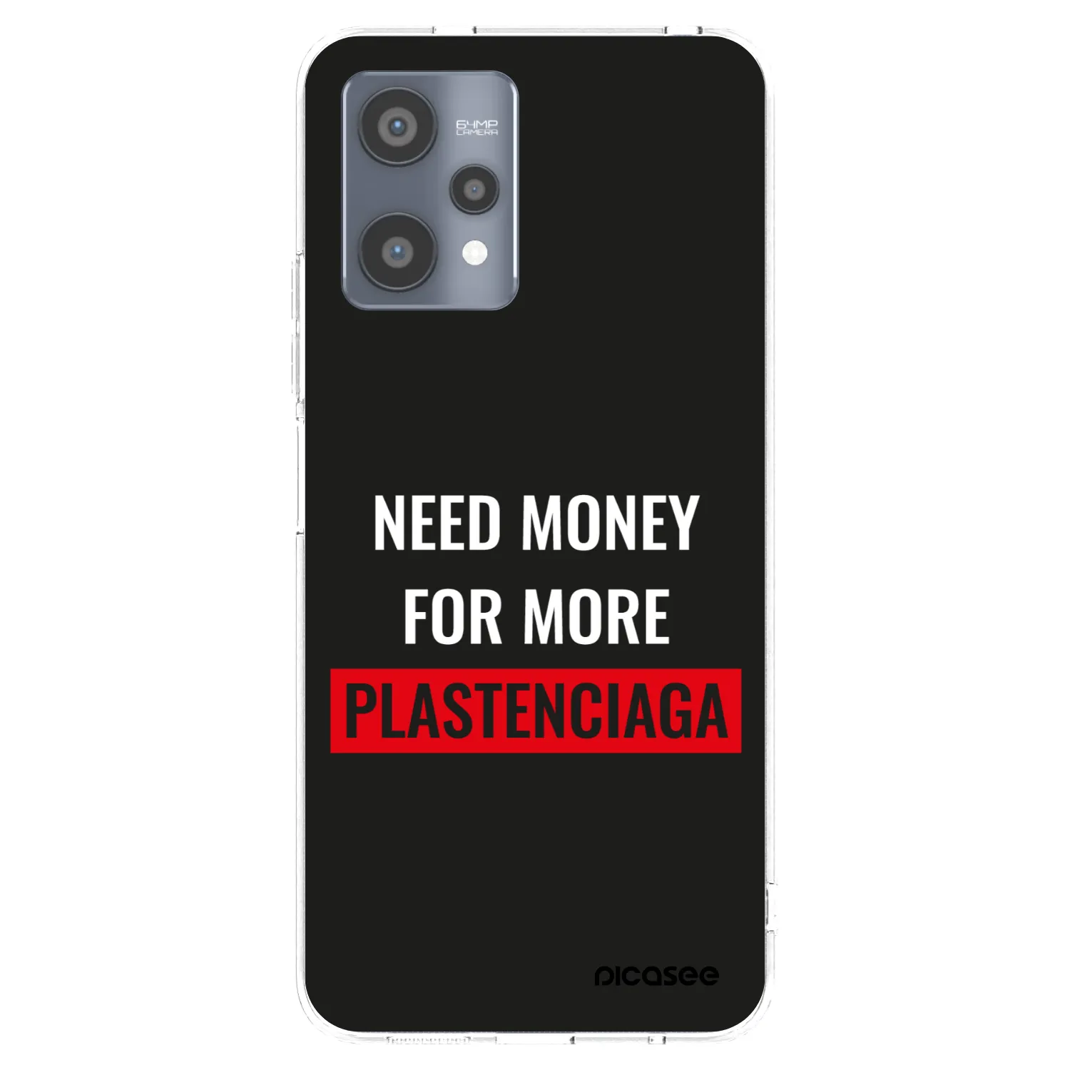 Picasee Realme 9 Pro 5G Hülle - Transparentes Silikon - More PLASTENCIAGA