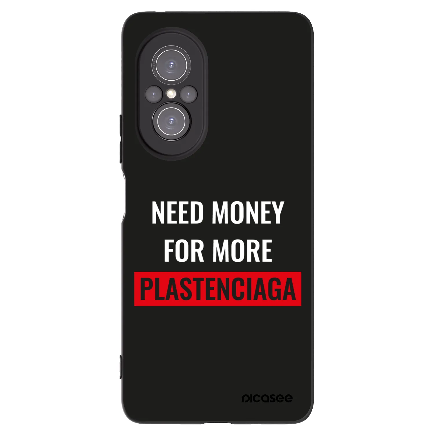 Picasee Huawei Nova 9 SE Hülle - Schwarzes Silikon - More PLASTENCIAGA