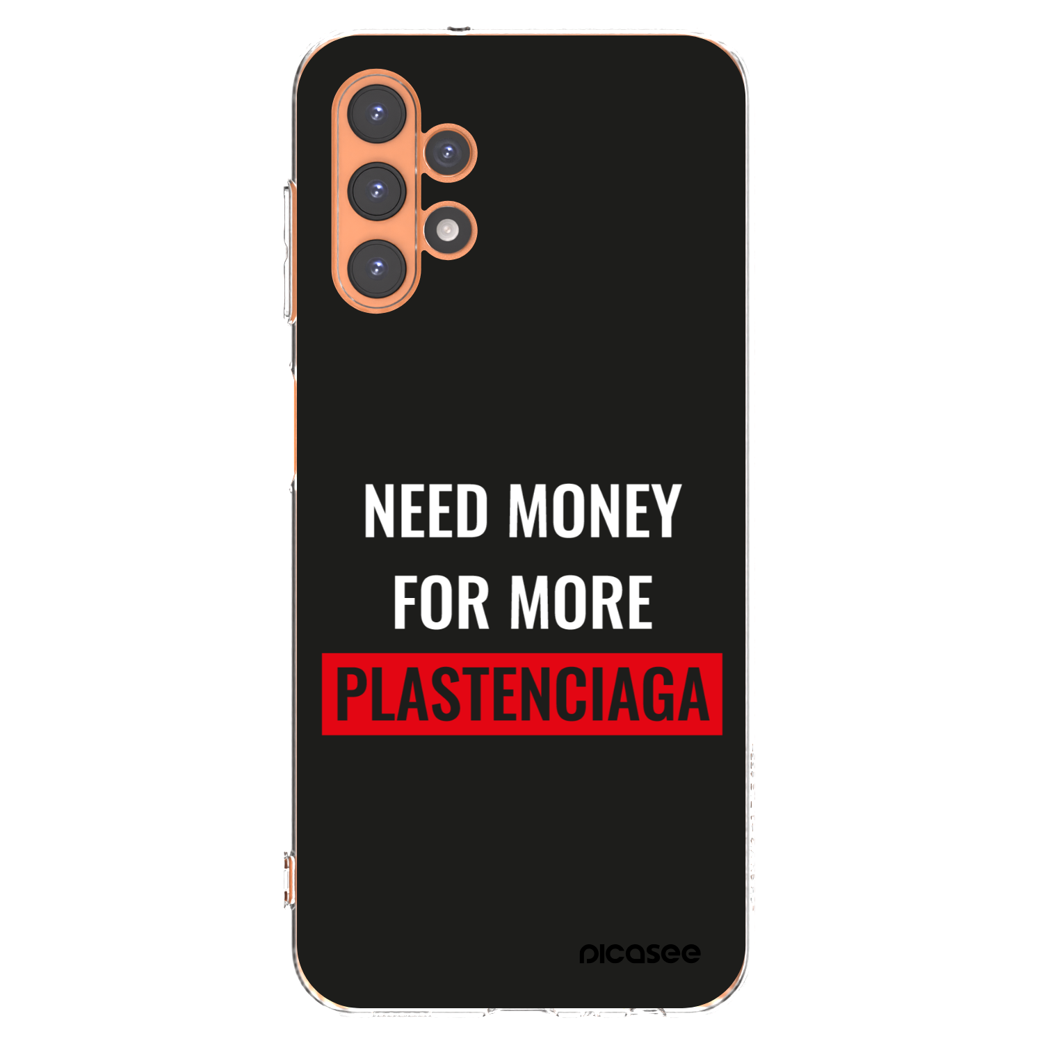 Picasee Samsung Galaxy A13 4G A135 Hülle - Transparentes Silikon - More PLASTENCIAGA
