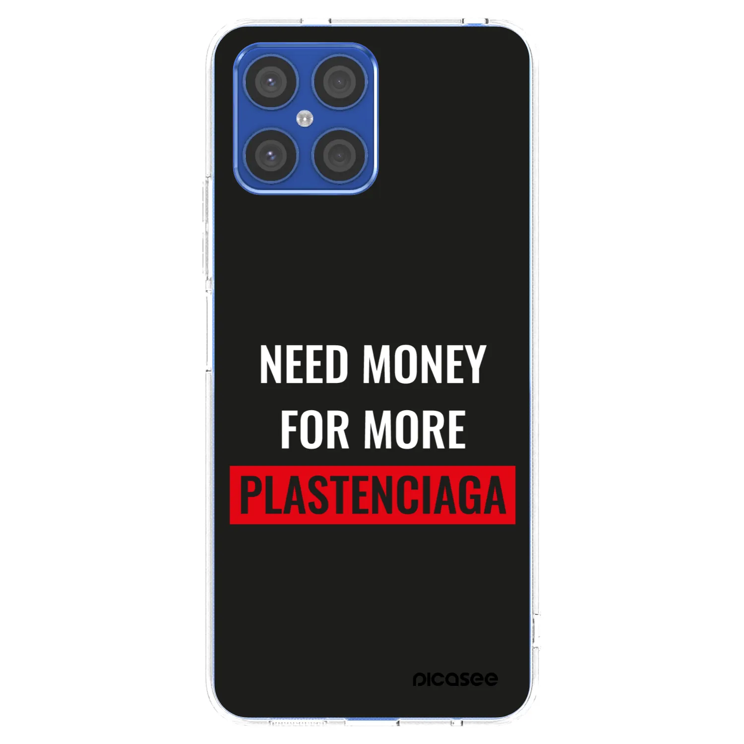 Picasee Honor X8 4G Hülle - Transparentes Silikon - More PLASTENCIAGA