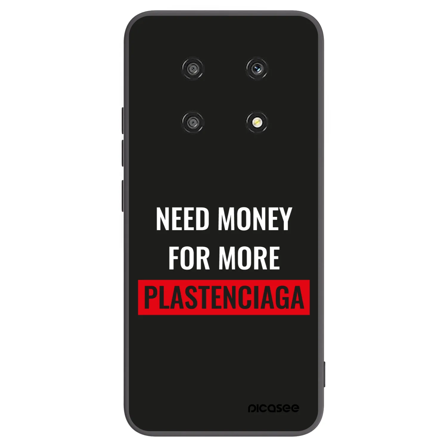 Picasee Honor Magic4 Lite 5G Hülle - Schwarzes Silikon - More PLASTENCIAGA